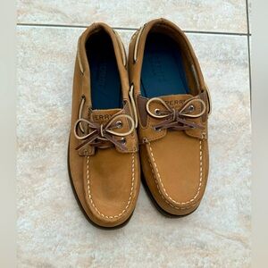 Sperry Kids Tan Brown Boat Shoes
